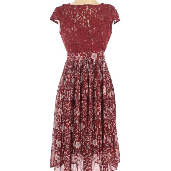 Plenty by Tracy Reese Dresses & Skirts - Red Lace and Floral Dress - Size 10